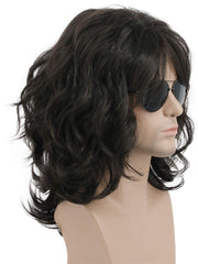 Karlery California 70s-80s rocker wig close-up curls highlight texture and realism