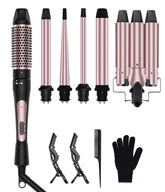 Karrong 6-in-1 wand curling iron front view demonstrates versatile styling options