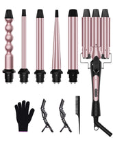 Karrong six-in-one curler set main display shows versatile barrel options for different looks