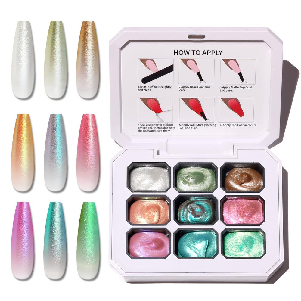 Karroy sponge-pat color pick for easy ombre color selection and blending