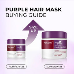 Karseell Purple Hair Mask dispensing action for even color deposit