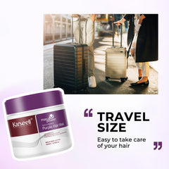 Karseell Purple Hair Mask with gloves during application to prevent staining