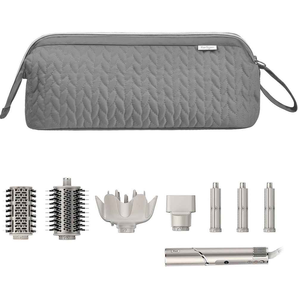 KarSyon Shark Flex Style case in grey shows durable peach-skin material for protection