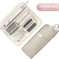 KarSyon travel bag heat-resistant case camel shows portable protection for hot tools on trips.