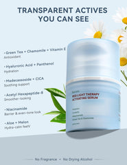 KARUNO activation serum pour demonstrates smooth glide for wand-based facial devices.