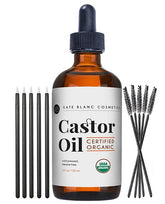 Kate Blanc Cosmetics Castor Oil bottle ready for daily brow and lash conditioning.