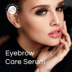 Kate Blanc Cosmetics Castor Oil on eyebrows and lashes for a conditioned look.