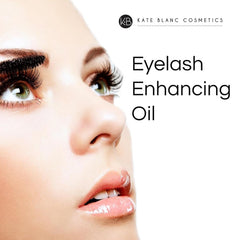 Kate Blanc Cosmetics Castor Oil dropper used for precise lash line application.