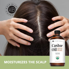 Kate Blanc Cosmetics Castor Oil skin moisturizer use for smoother, hydrated skin