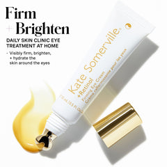 Application near under-eye area of Kate Somerville Retinol Firming Eye Cream for hydration