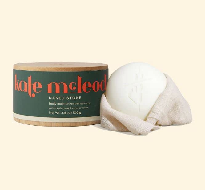 Kate McLeod Naked Stone Starter Kit: solid moisturizer for convenient travel hydration.