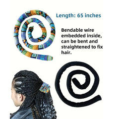 KATOCHUG bendable ponytail holder helps create smooth dreadlock updos with flexibility
