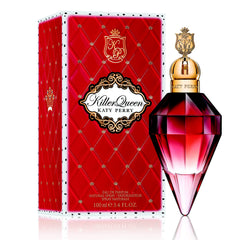 Katy Perry Killer Queen bottle front view highlights iconic design for evening confidence.