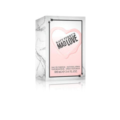 Katy Perry Mad Love 3.4 oz spray packaging showcases product packaging.