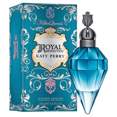 Katy Perry Royal Revolution packaging detailed shows sleek box and labeling for gifting