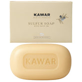 Kawar Dead Sea Sulfur Soap olive oil bar showing natural minerals for clearer skin