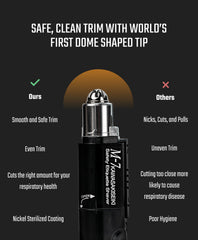 KAWASAKISEIKI M-7 ears-trimmer nickel coating protects skin during trimming.