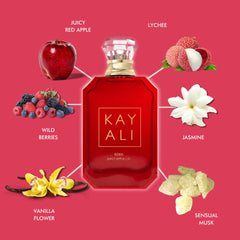 Kayali Eden Juicy Apple packaging closeup highlighting premium design ideal for gifting.