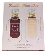 KAYALI Mini Vanilla Duo bottle image—playful Vanilla Candy Rock Sugar 42 for daytime wear.