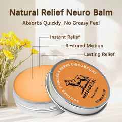 KBSBUBB Neuro Balm camphor blue provides cooling relief for sore muscles
