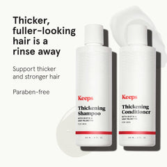 Keeps thickening conditioner bottle promises smoother, healthier-looking strands.