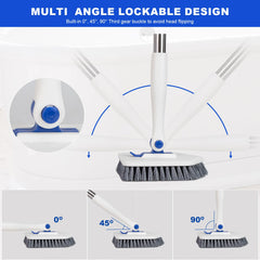 Keleekelin tile tub scrubber hard-bristle head tackles grout and grime