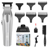 KEMEI 3023-702 front view with durable metal body for professional trimming
