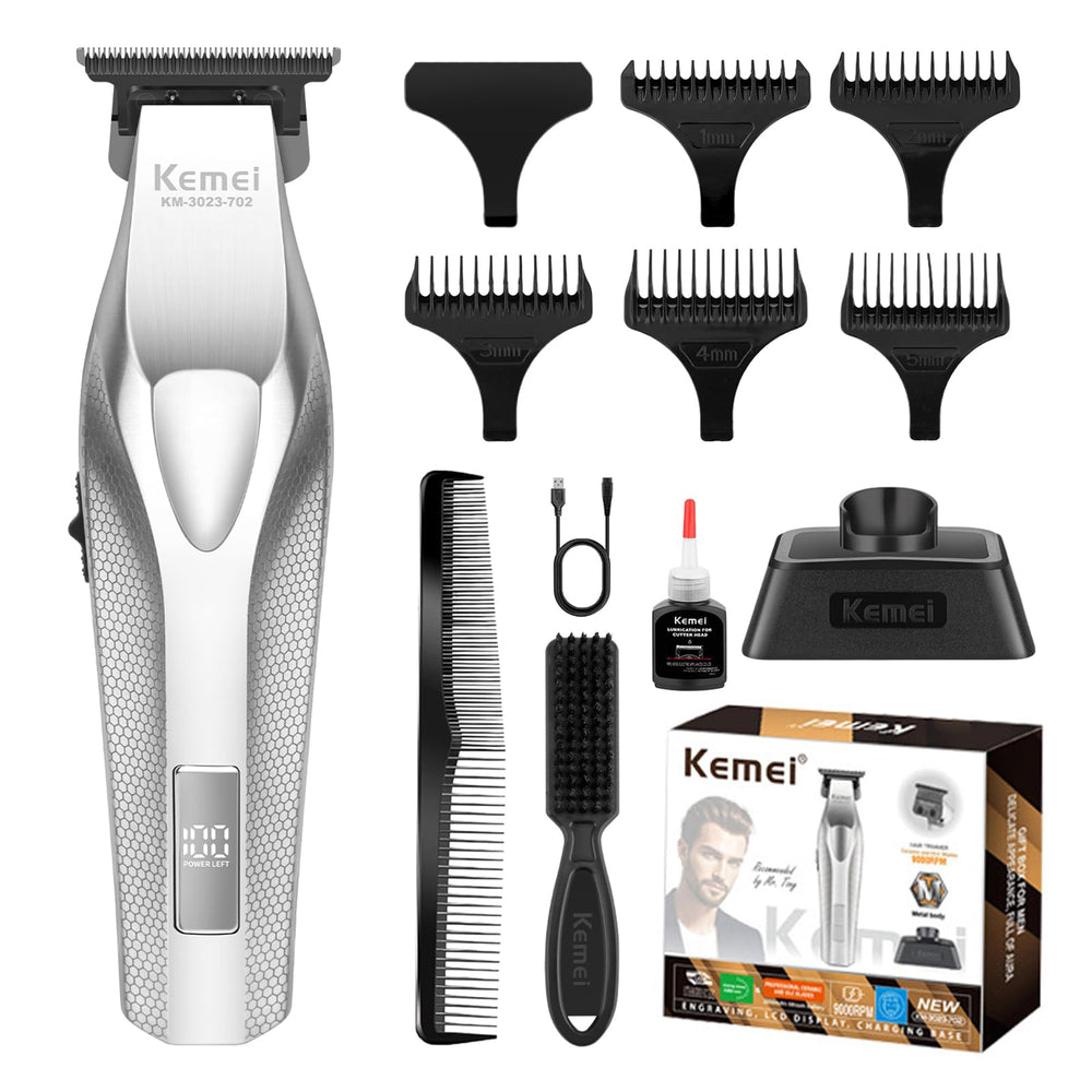 KEMEI KM-3023-702 professional clipper with strong motor for fast trims.