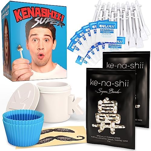 KENASHII nose waxing kit melt pot enables fast, painless heating for quick at-home sessions.