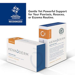 Kenkoderm argan oil and shea butter ingredients nourish and hydrate dry skin.
