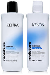 Kenra Moisture Shampoo lather delivers hydration for refreshed strands.