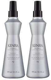Kenra Thermal Styling Spray bottle 2-pack shown for heat protection and easy release