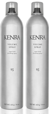 Kenra Volume Spray 25 2-pack front view delivers maximum hold for all-day style.
