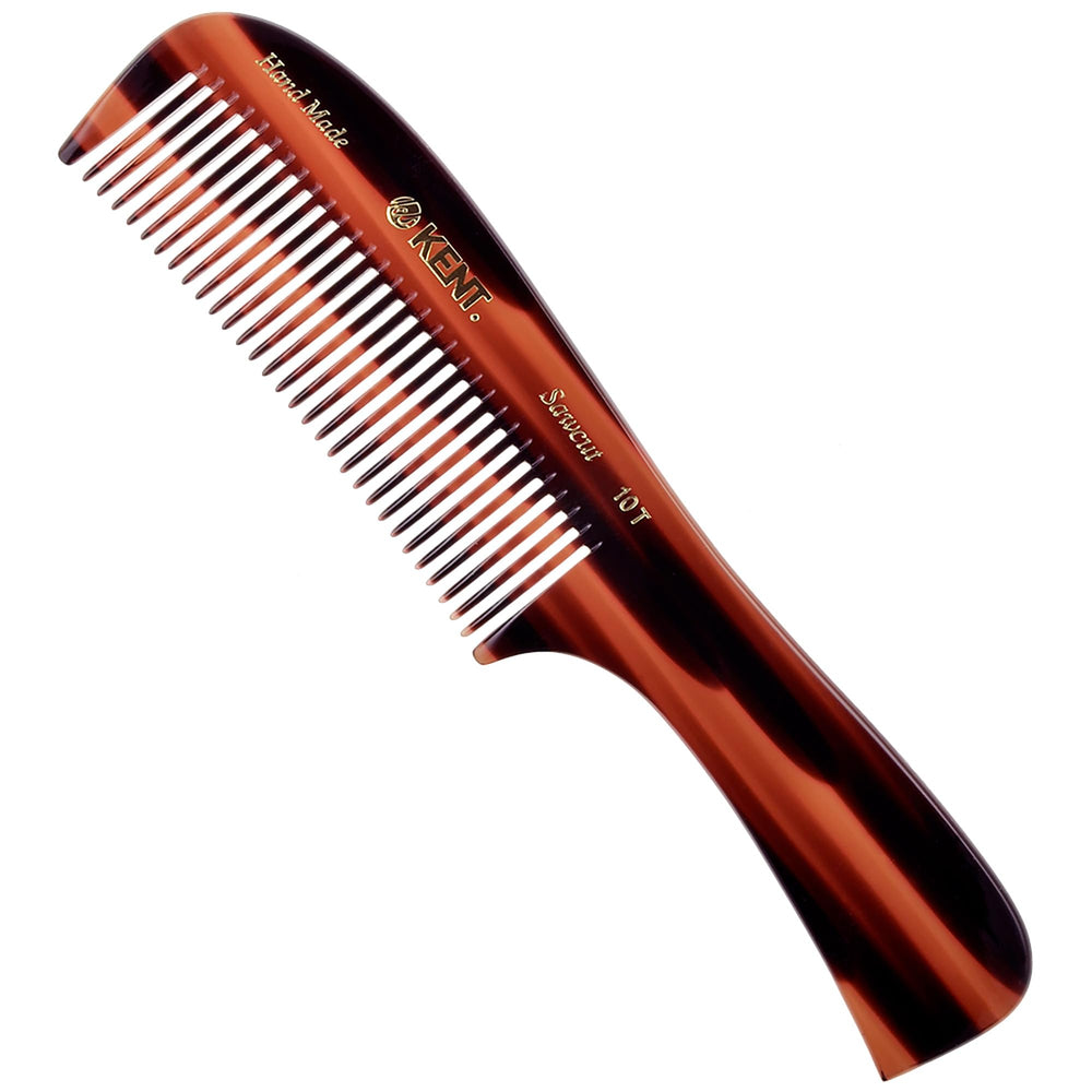 Kent 10T large detangler comb with wide teeth for gentle detangling of thick hair.