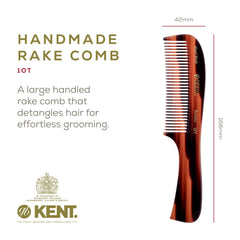 Kent detangler comb designed for curly hair to glide through wet tangles.