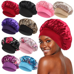 KEPUWAY satin bonnet pack colorful shows vibrant options for night protection and hair care