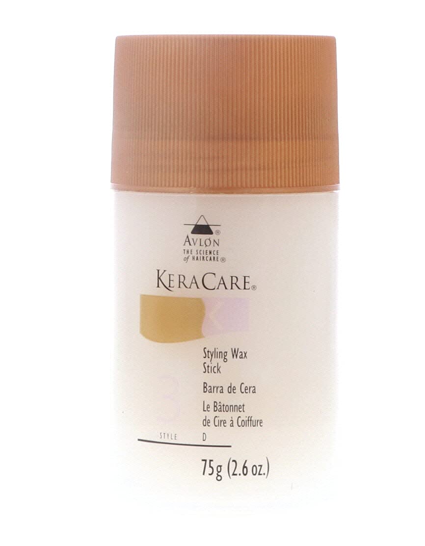 KeraCare Styling Wax Stick product shot shows flexible hold for textured styles.