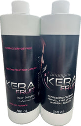 KERA FRUIT Cirugia Capilar bottle anti-frizz for smoother, frizz-free styling.