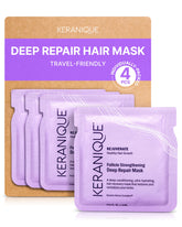 Keranique Hair Mask jar closeup highlighting rich hydration for dry, brittle hair