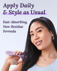 Keranique thickening serum texture closeup shows non-greasy daily-use formula