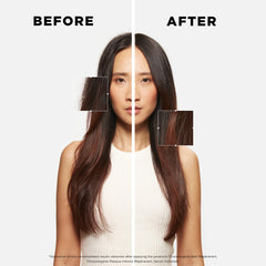 Chronologiste hair mask bottle close-up highlighting nourishing ingredients like hyaluronic acid.