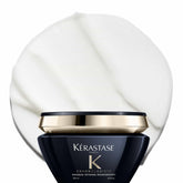 KÉRASTASE Chronologiste hair mask packaging highlights premium conditioning.