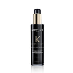 Kérastase Chronologiste serum bottle with heat protection up to 450°F.