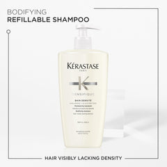 KÉRASTASE foam texture on hair demonstrating gentle cleansing benefit