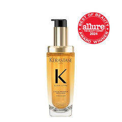 Kérastase Elixir Ultime refill packaging demonstrates sustainable packaging and easy eco refills.