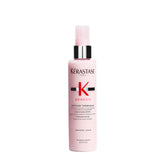 Kerastase Genesis Thermique bottle close-up highlighting heat protection for fragile hair.