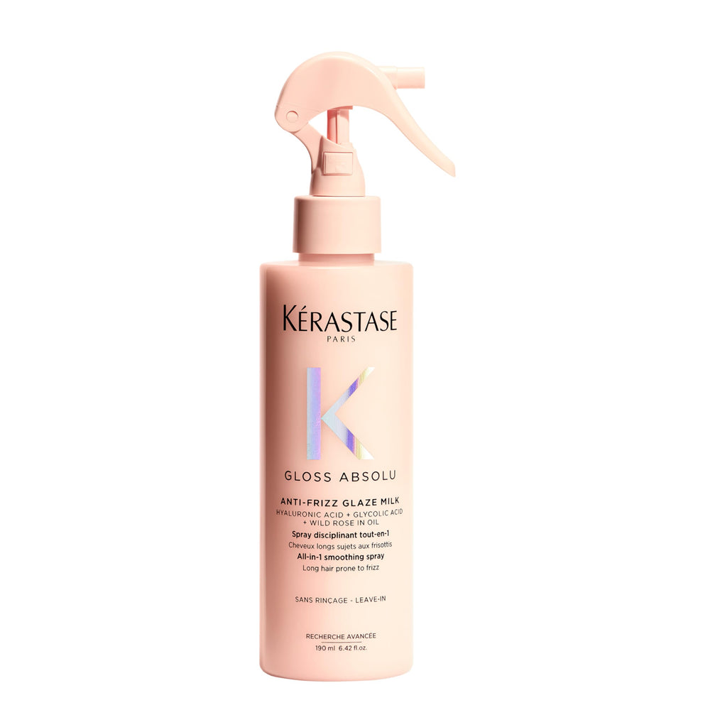 Kerastase Gloss Absolu Milk bottle for application and smoothing long hair