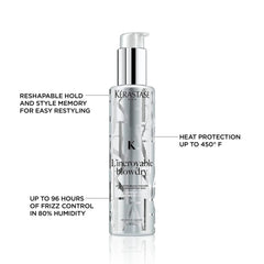 Kérastase L'incroyable Blowdry Serum hair-shine shot emphasizes lasting gloss and manageability.