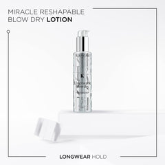 Kérastase L'incroyable Blowdry Serum pump enables easy application for controlled styling.