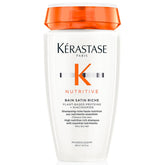 KÉRASTASE Nutritive Bain Satin Riche bottle with deep hydration for very dry hair.